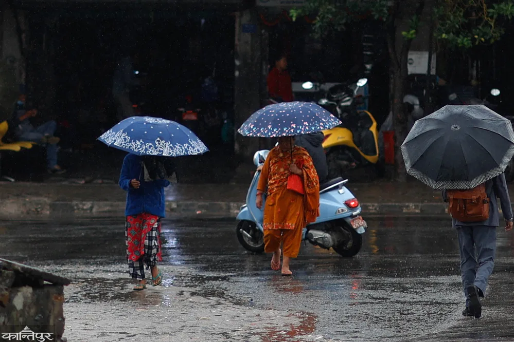 तीन दिन वर्षाको सम्भावना, केही स्थानमा भारी वर्षा